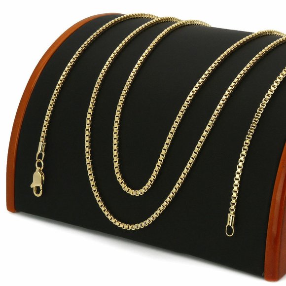 New 18k Gold Angel 24" Cuban Chain + Pendant - Picture 4 of 5